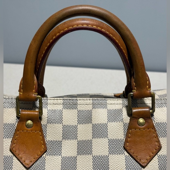 Louis Vuitton Speedy 30 Damier Azur Canvas Leather - Picture 6 of 16